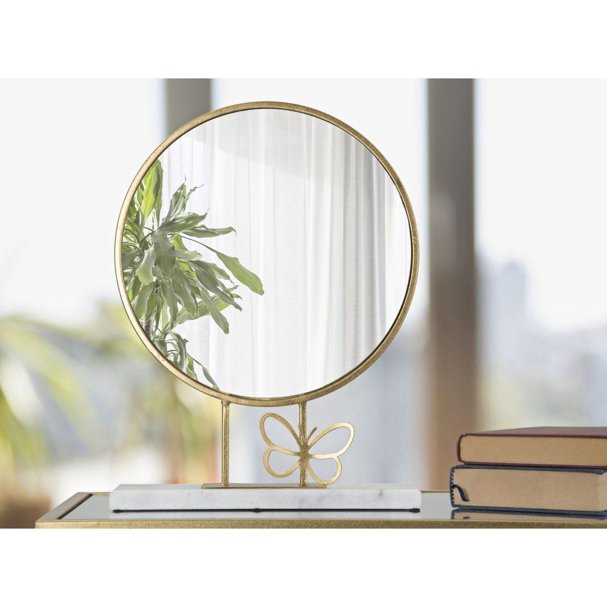 Specchio Da Appoggio Butterfly cm.30x9x39,5 |Mauro Ferretti
