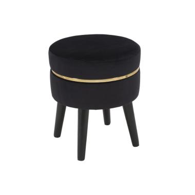 Sgabello Paris Nero cm.Ø35x40,5 |Mauro Ferretti