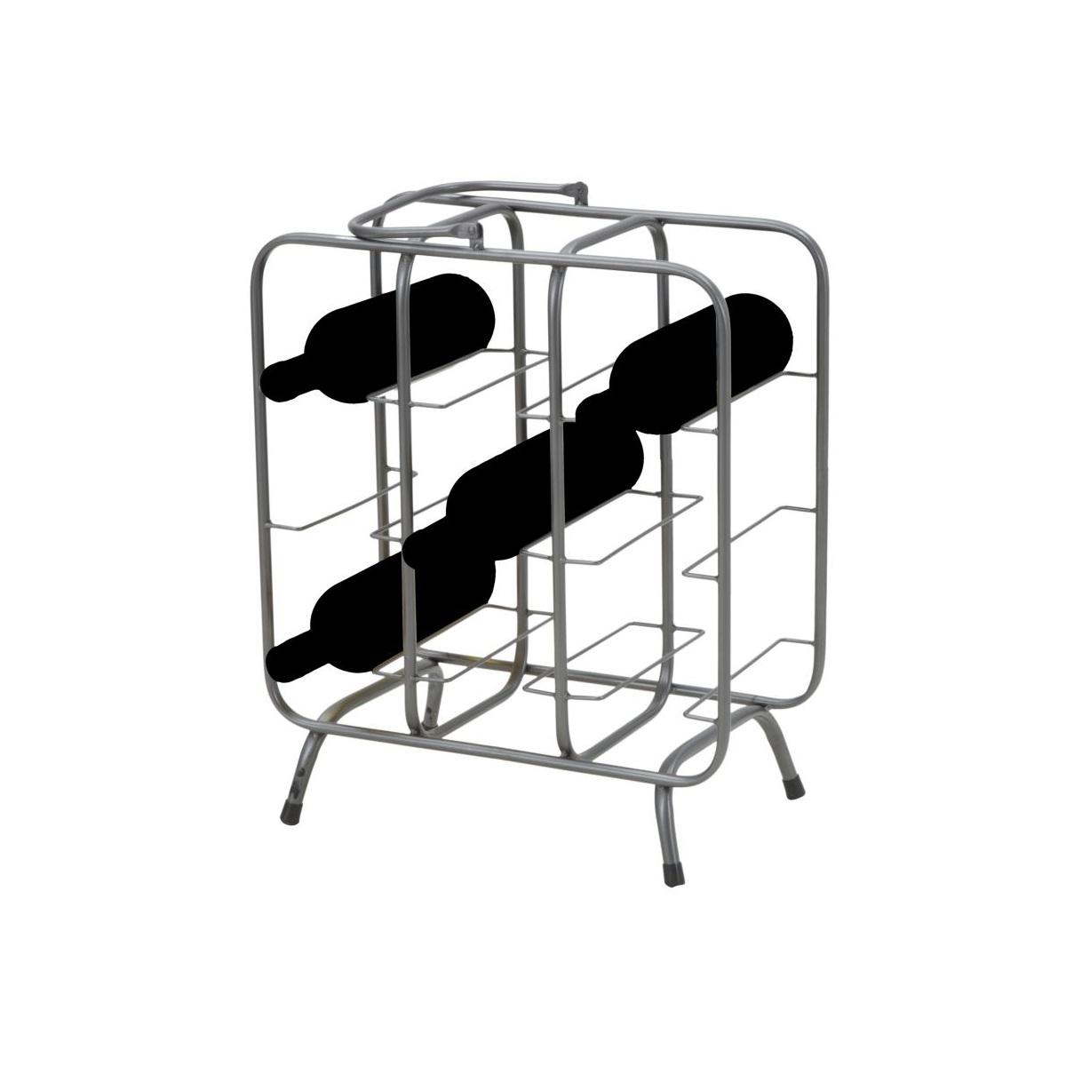 Porta Bottiglie Rack Quadrato 9 Posti cm.40x23x47,5 |Mauro Ferretti