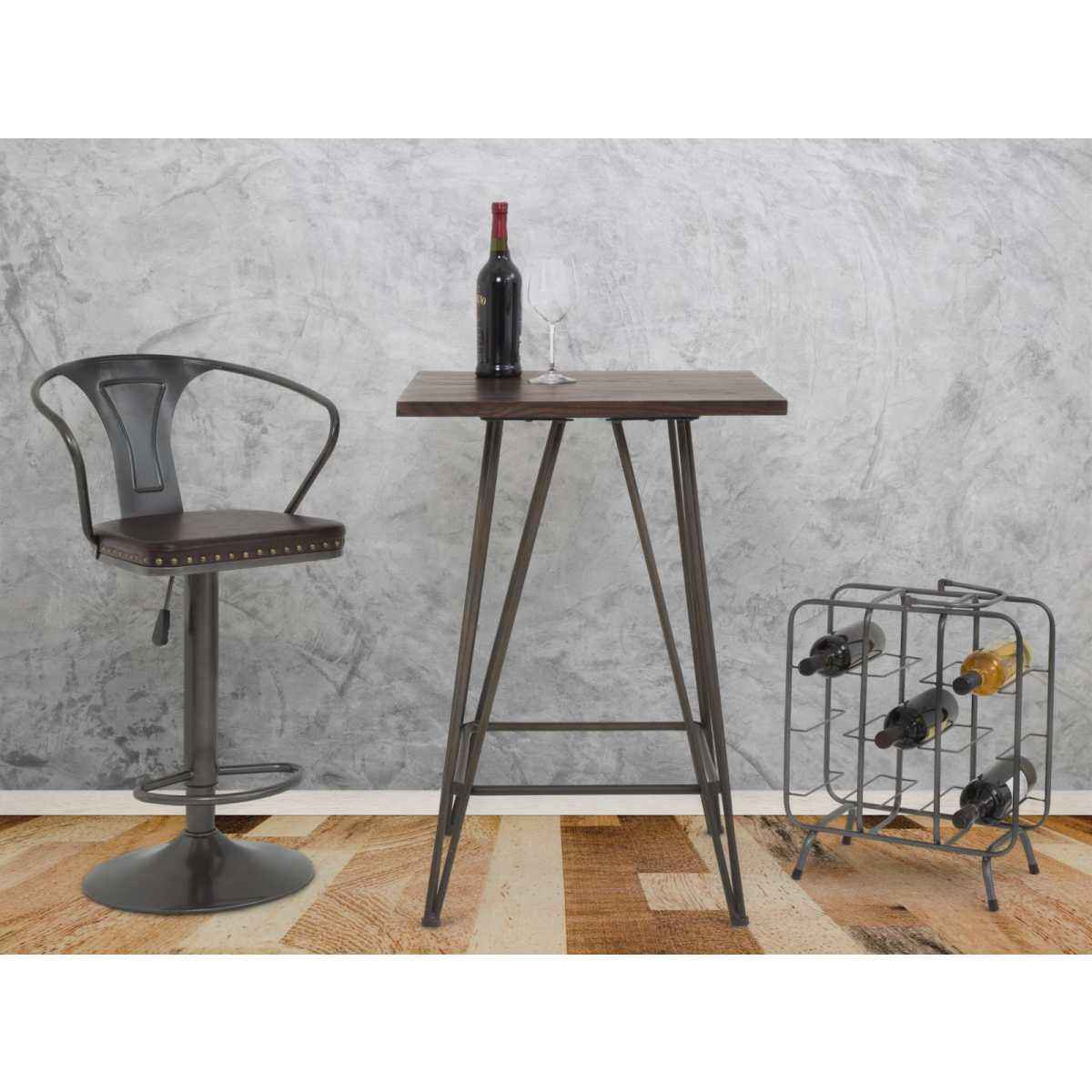 Porta Bottiglie Rack Quadrato 9 Posti cm.40x23x47,5 |Mauro Ferretti