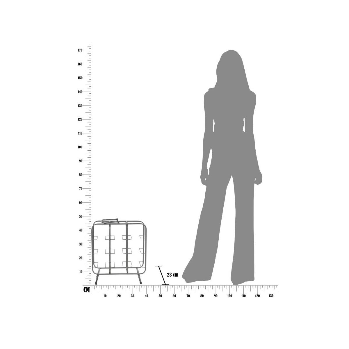 Porta Bottiglie Rack Quadrato 9 Posti cm.40x23x47,5 |Mauro Ferretti