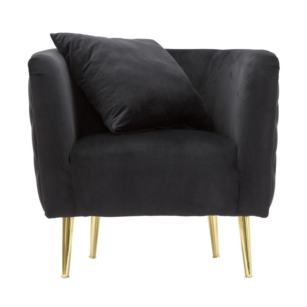 Poltrona Bucarest Nero cm.76x74x71 |Mauro Ferretti