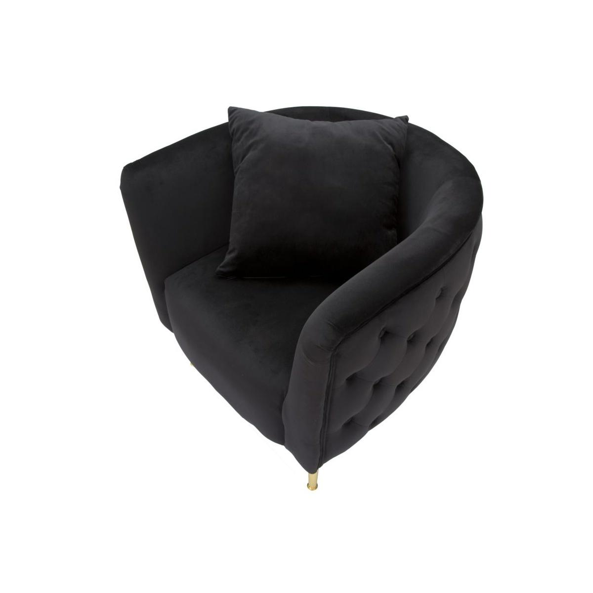 Poltrona Bucarest Nero cm.76x74x71 |Mauro Ferretti