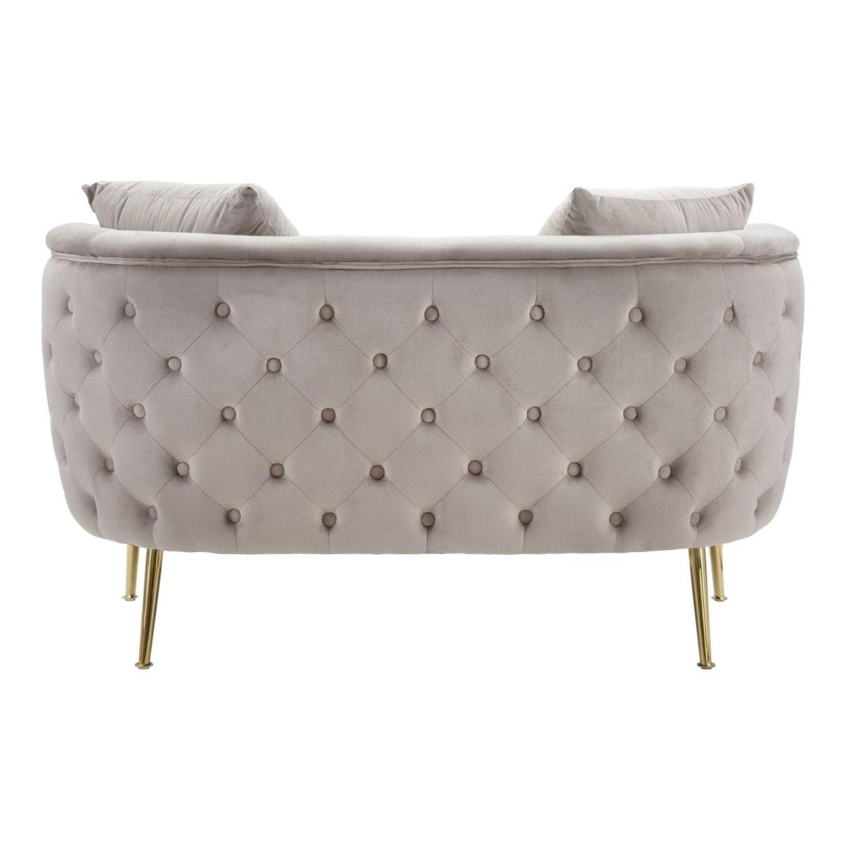 Divanetto Bucarest Grigio cm.127x74x73