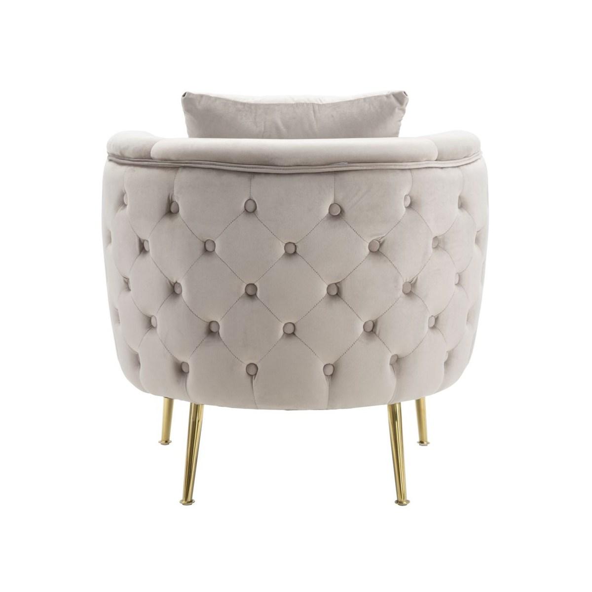 Poltrona Bucarest Grigia cm.76x74x73 |Mauro Ferretti