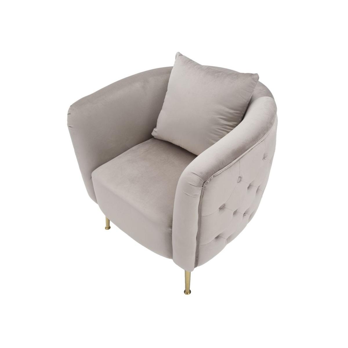 Poltrona Bucarest Grigia cm.76x74x73 |Mauro Ferretti