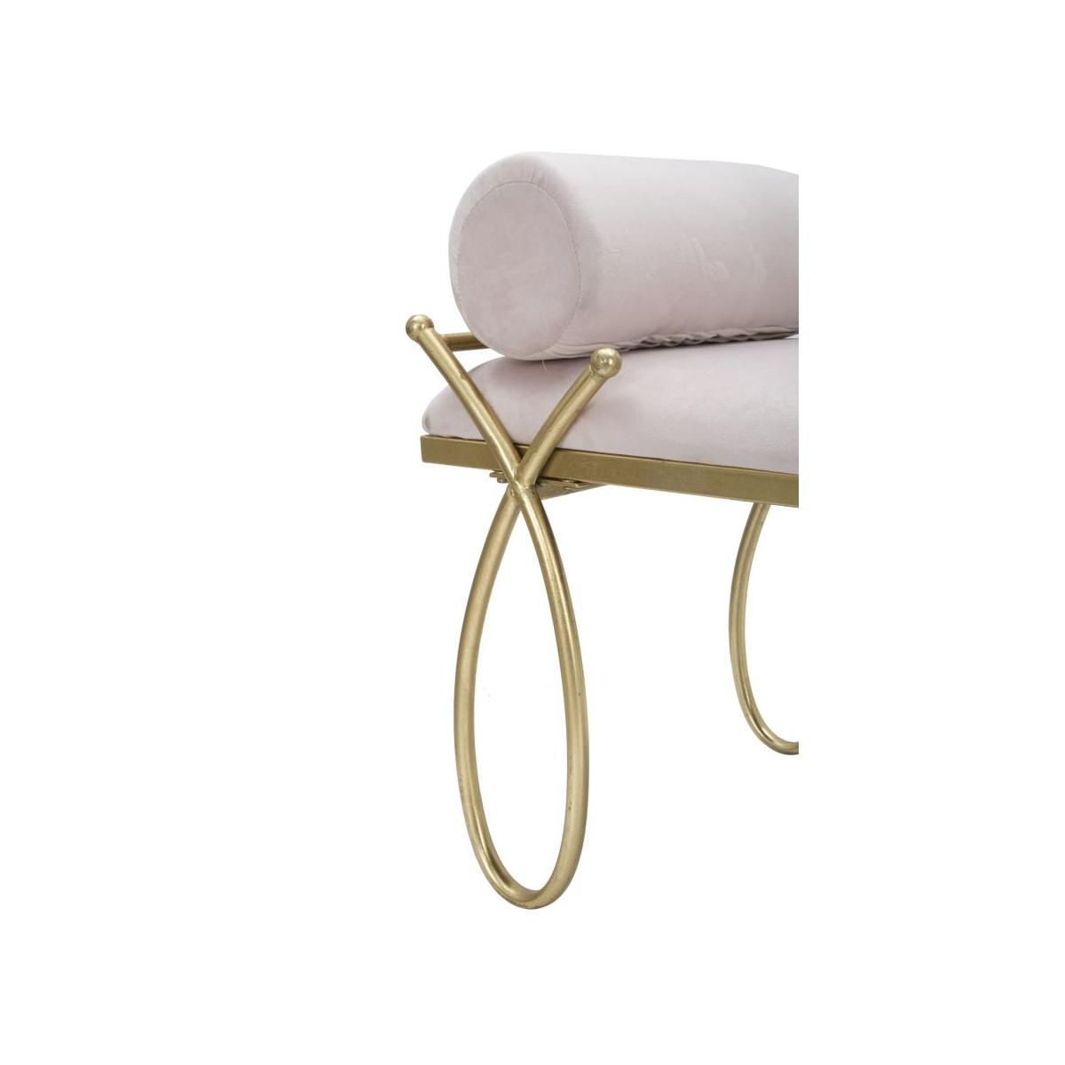 Panca Ribbon Rosa cm.112,5x49x53 |Mauro Ferretti