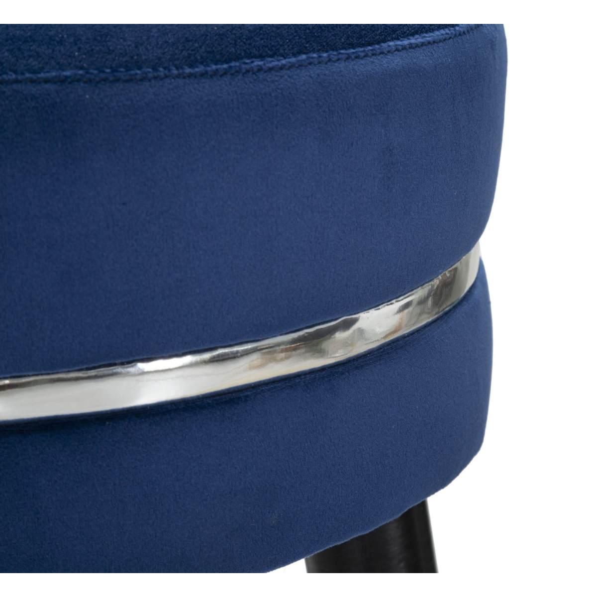 Sgabello bar paris blu silver