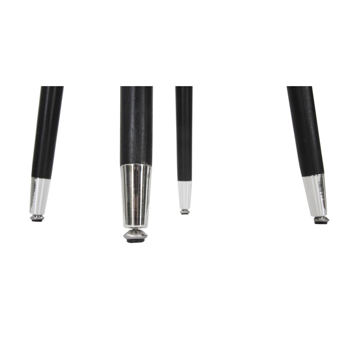 Sgabello Bar Paris Grigio/Silver cm.Ø35x74 |Mauro Ferretti