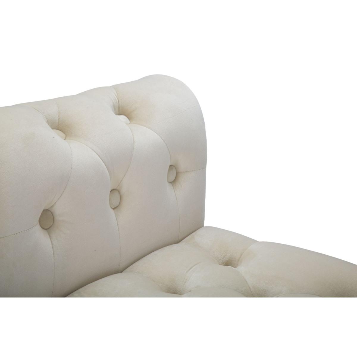 Panchetta Paris Crema/Gold cm.120x40x60 |Mauro Ferretti