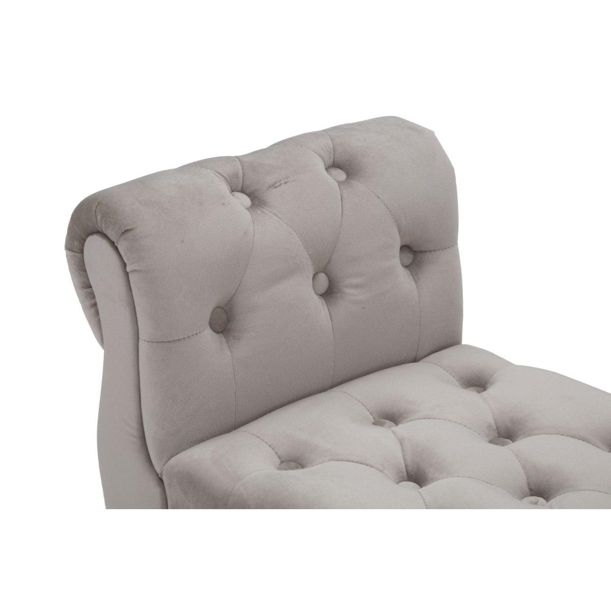 Panchetta Paris Grigia/Gold cm.120x40x60 |Mauro Ferretti