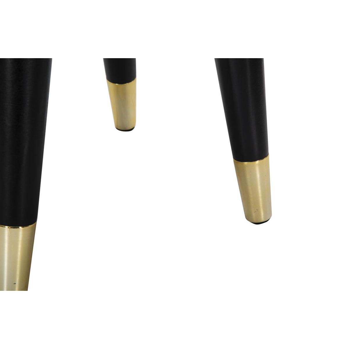 Sgabello Paris Crema/Gold cm.Ø35x40,5 |Mauro Ferretti