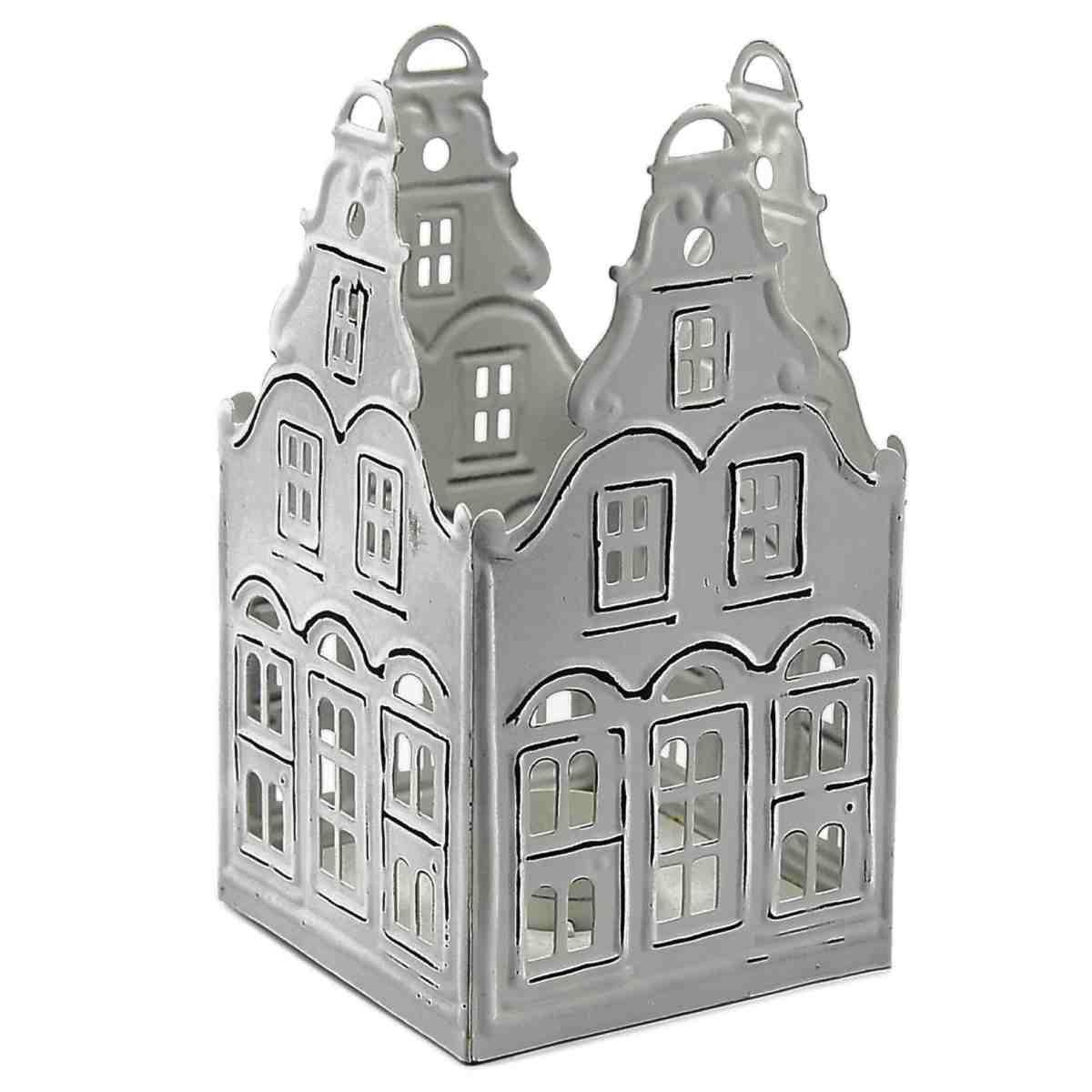 Portacandela Metallo Casa cm.12x12xh21 |Innova