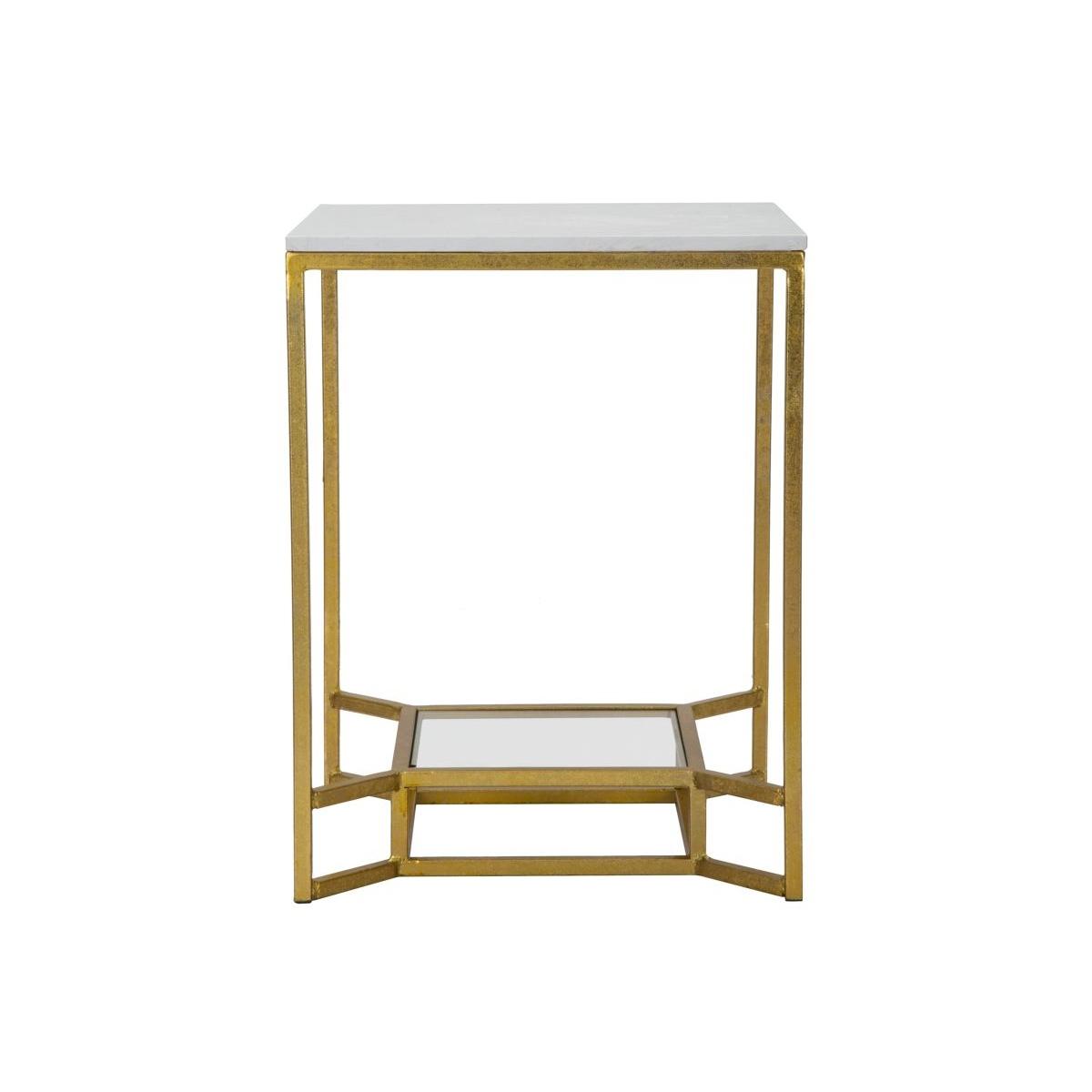 Tavolinetto Double Marble cm.47x47x60 |Mauro Ferretti