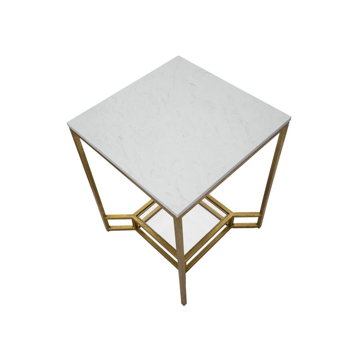 Tavolinetto Double Marble cm.47x47x60 |Mauro Ferretti