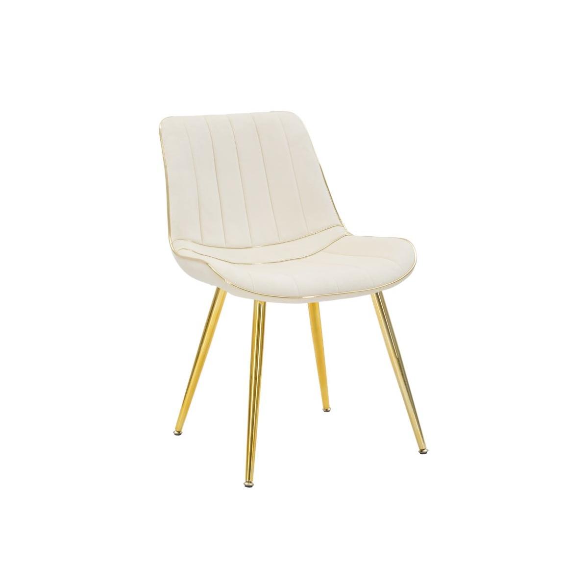 Sedia Paris Crema/Gold Set 2 Pz cm.51x59x79 |Mauro Ferretti