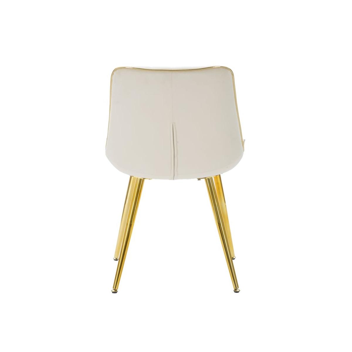 Sedia Paris Crema/Gold Set 2 Pz cm.51x59x79 |Mauro Ferretti