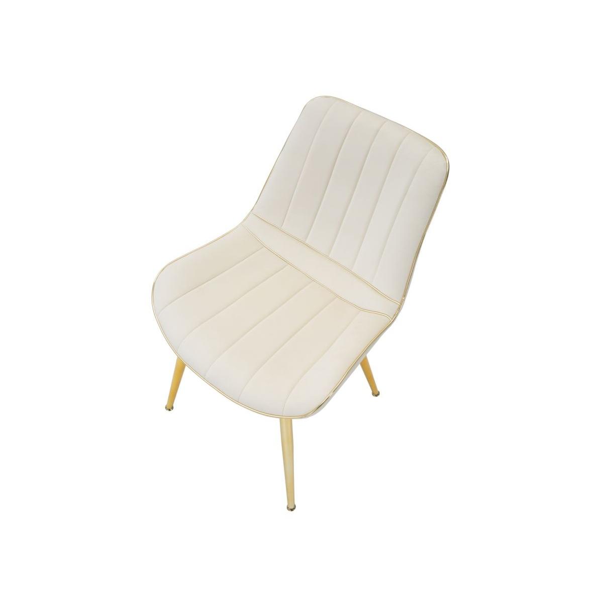 Sedia Paris Crema/Gold Set 2 Pz cm.51x59x79 |Mauro Ferretti