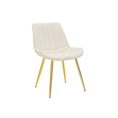 Sedia Paris Crema/Gold Set 2 Pz cm.51x59x79 |Mauro Ferretti