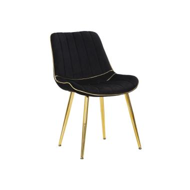 Sedia Paris Nera/Gold Set 2 Pz cm.51x59x79 |Mauro Ferretti