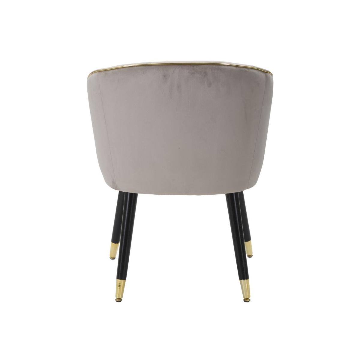 Poltrona Paris Grigia/Gold cm.62x58x78 |Mauro Ferretti