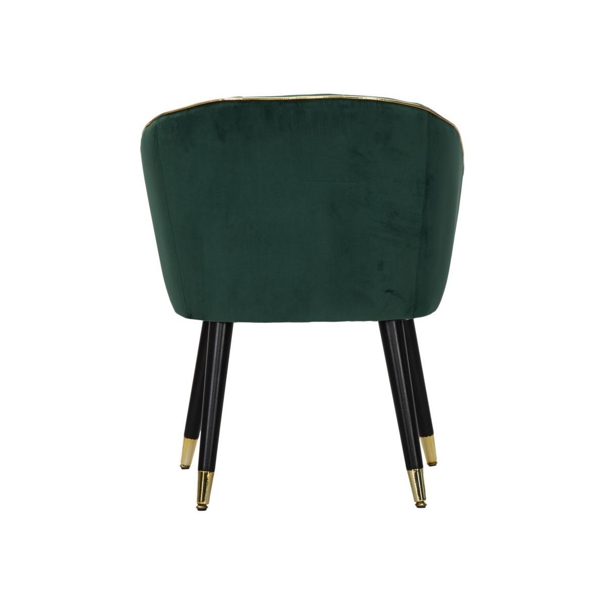Poltrona Paris Verde/Gold cm.62x58x78 |Mauro Ferretti