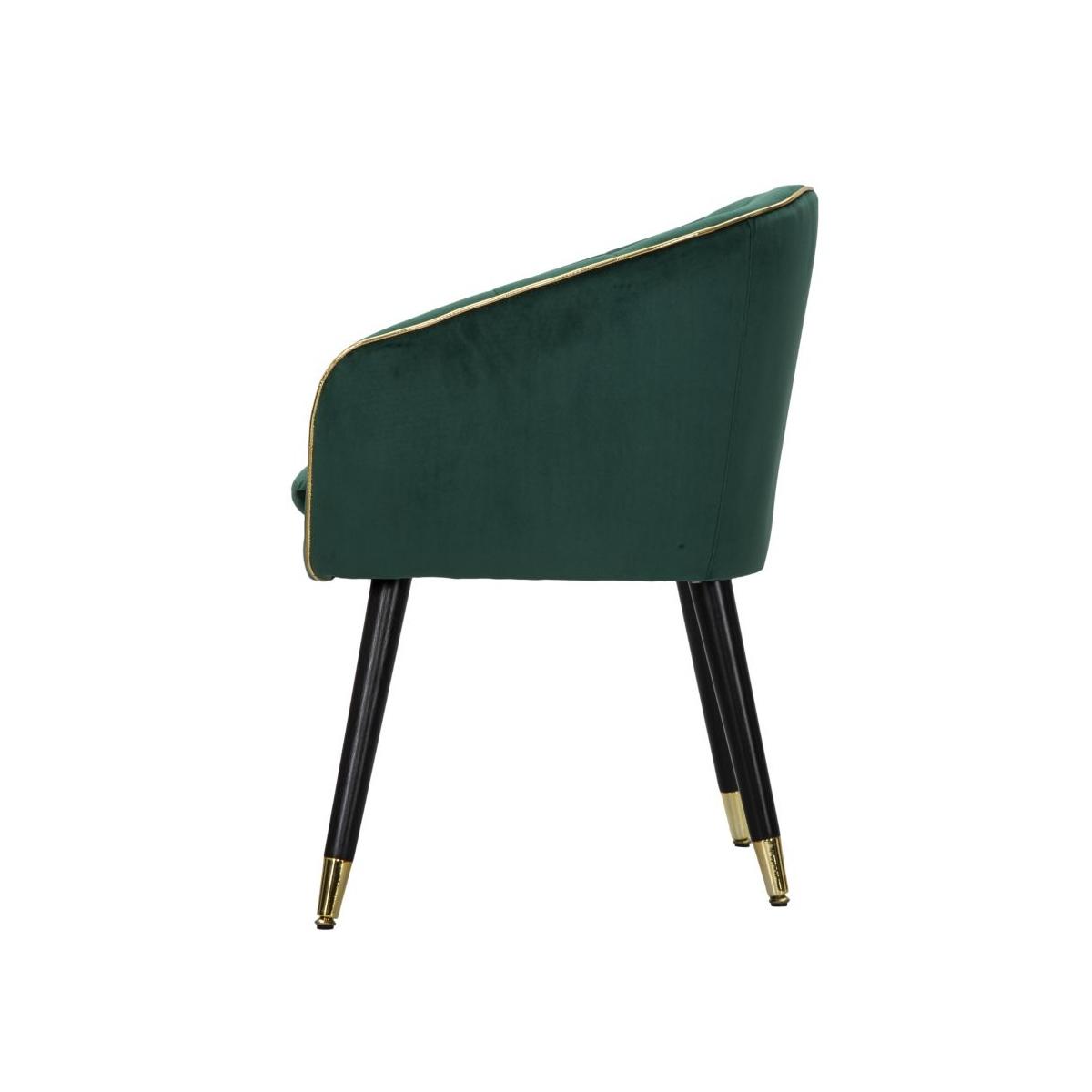 Poltrona Paris Verde/Gold cm.62x58x78 |Mauro Ferretti