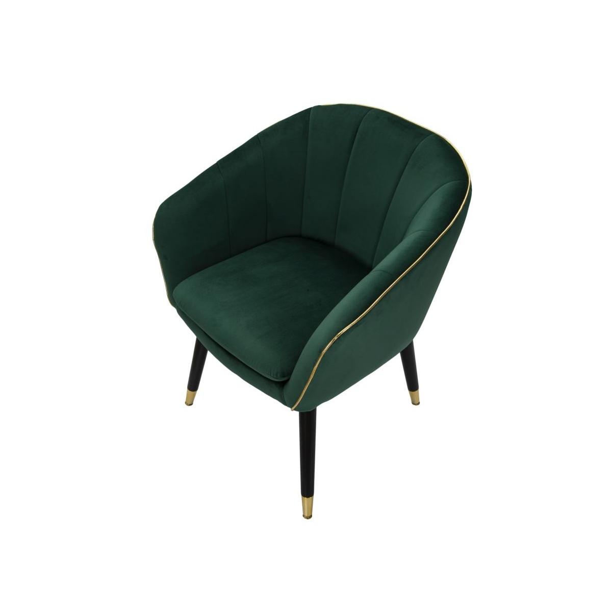 Poltrona Paris Verde/Gold cm.62x58x78 |Mauro Ferretti