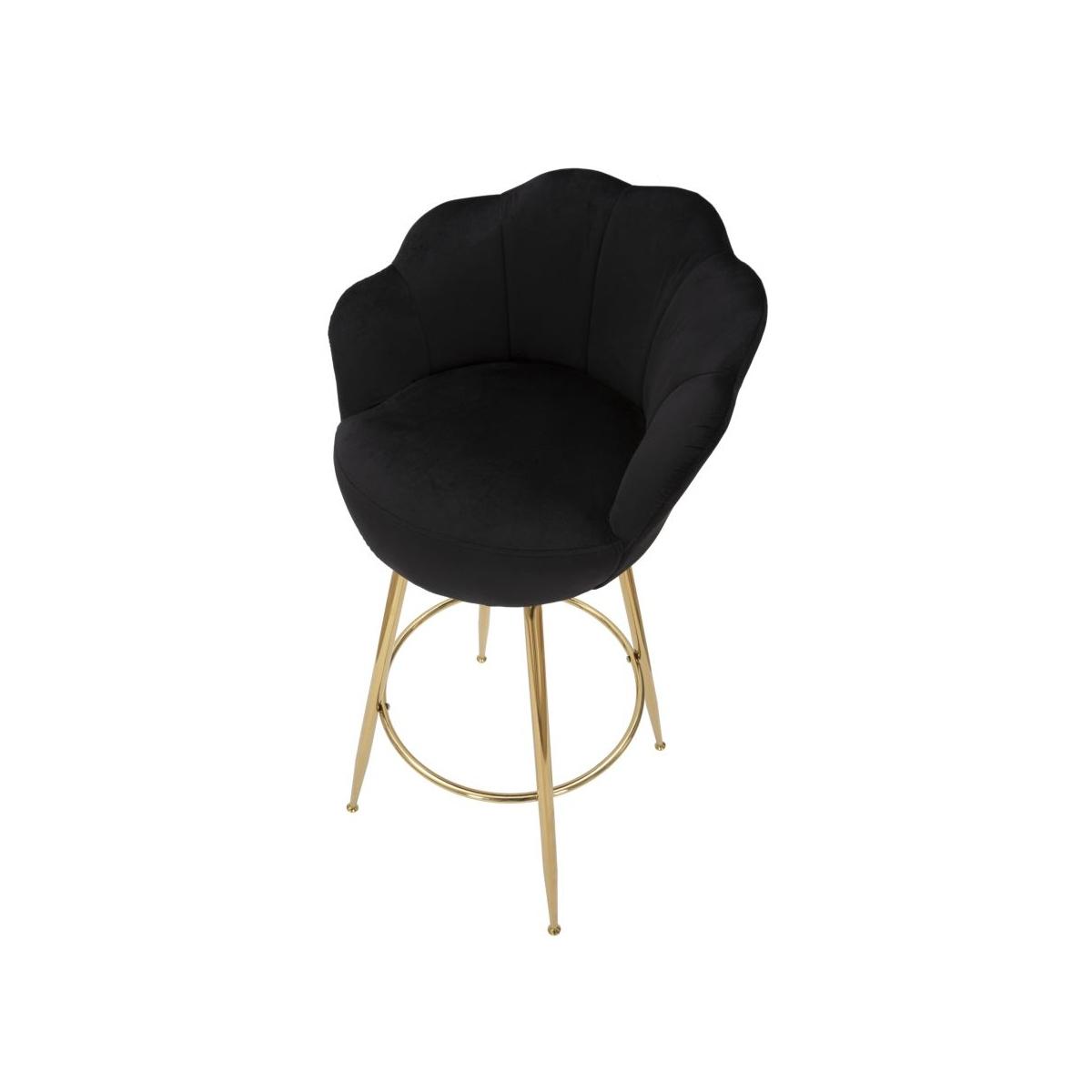 Sgabello Bar Vienna Nero cm.55x53x110 Altezza Seduta 88 Cm |Mauro Ferretti