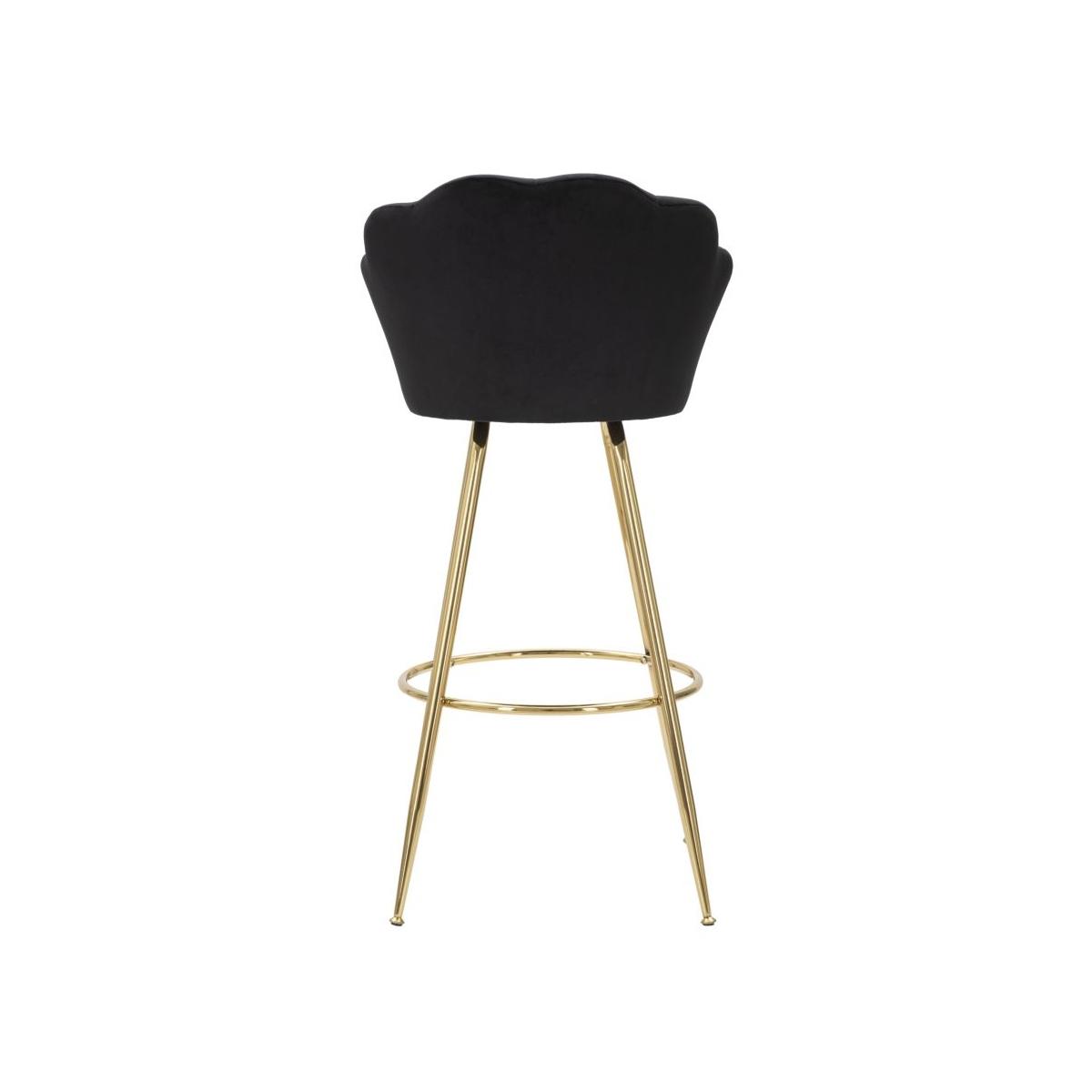 Sgabello Bar Vienna Nero cm.55x53x110 Altezza Seduta 88 Cm |Mauro Ferretti