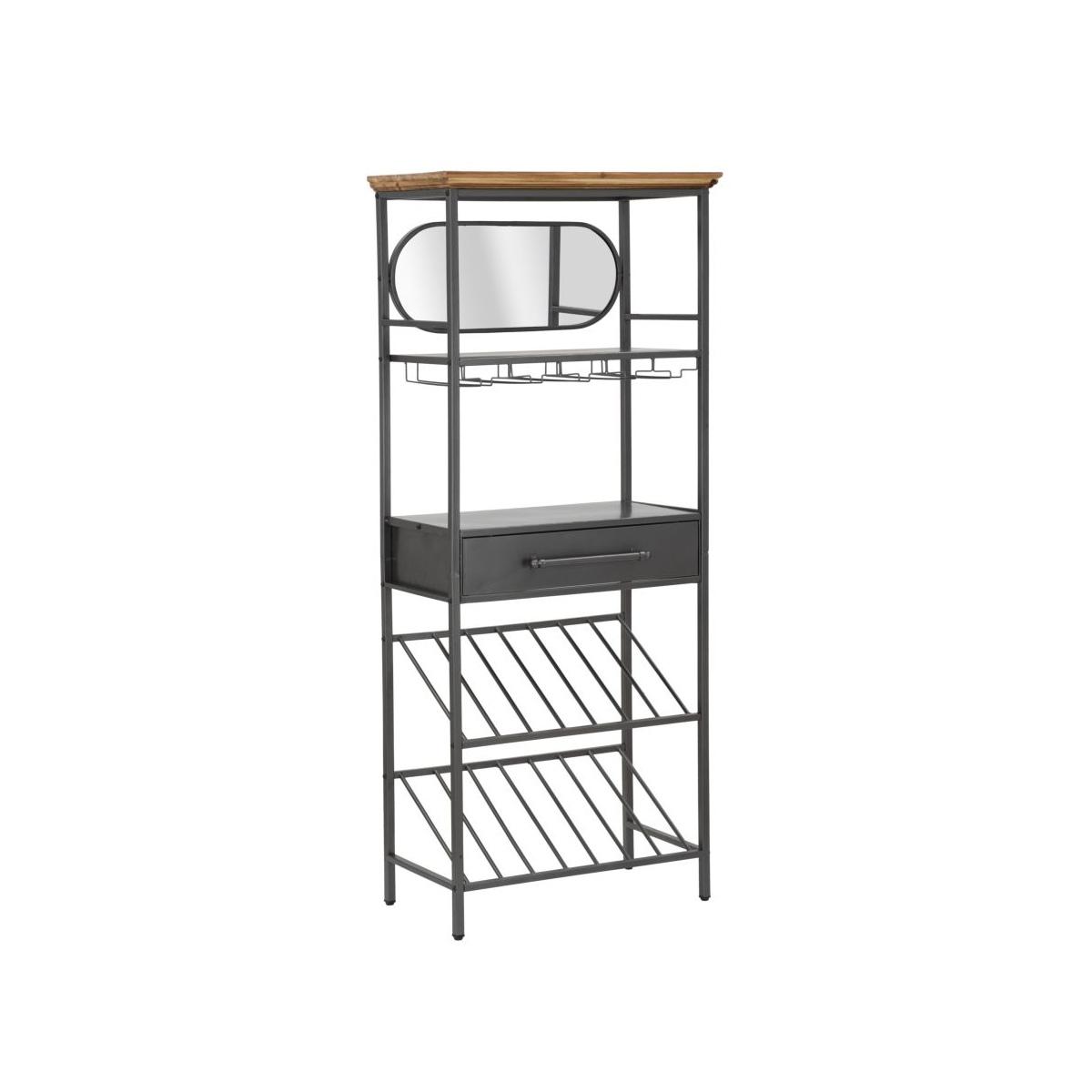Mobile Porta Bottiglie Industry cm.68x37x165