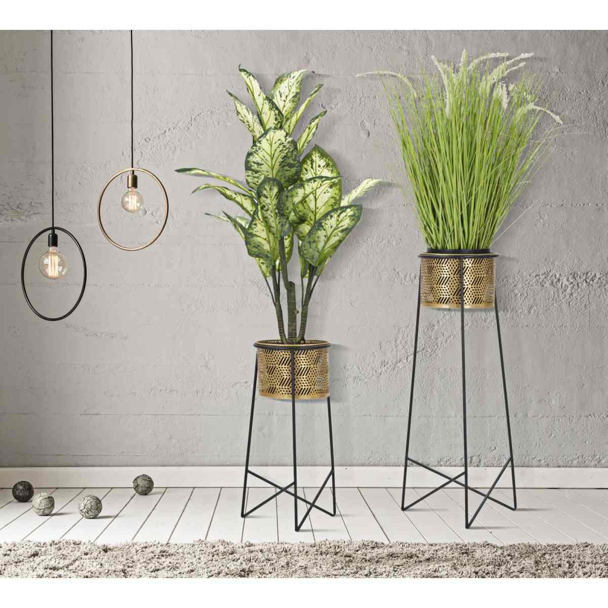 Porta Vasi Coppia Exy cm.Ø37x76-27x51 |Mauro Ferretti