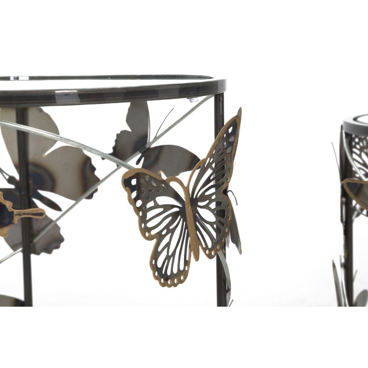 Tavolinetti Farfalle Coppia cm.41,3x55-35x50,3 |Mauro Ferretti