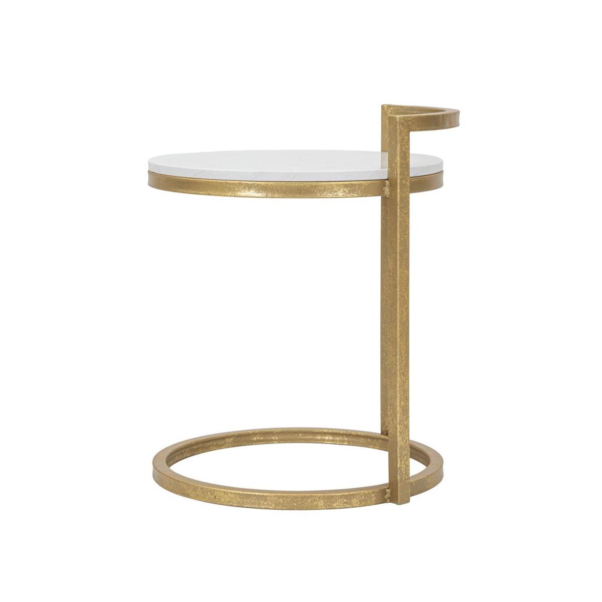 Tavolinetto Round Marble Cm 40x43x50 |Mauro Ferretti