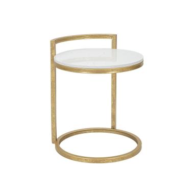 Tavolinetto Round Marble Cm 40x43x50 |Mauro Ferretti