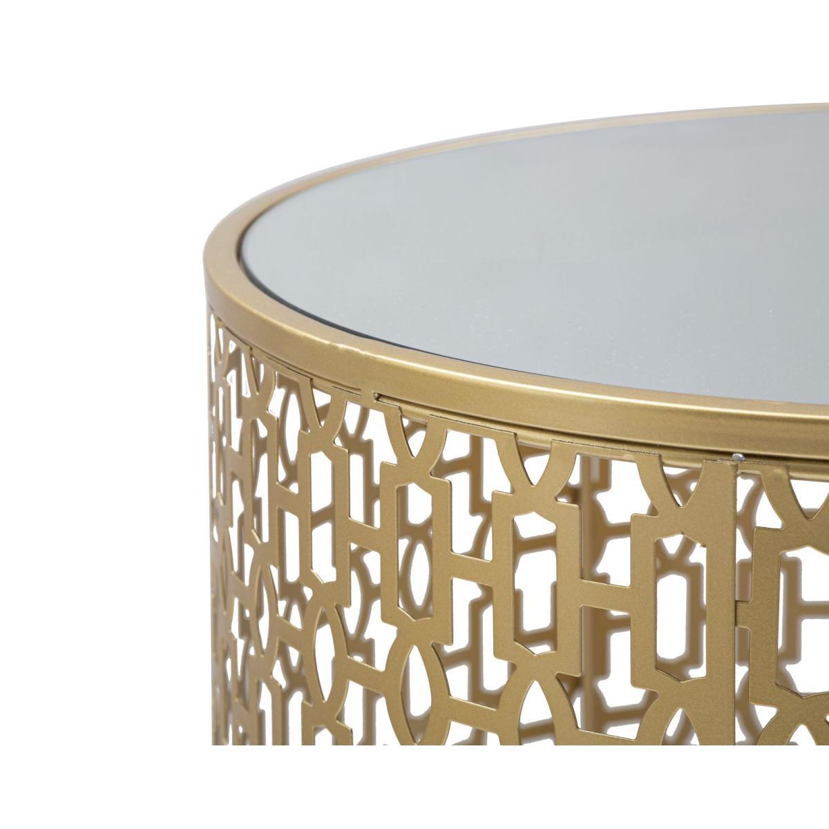 Tavolinetti Coppia Oblin cm.Ø41x50-37,5x47 |Mauro Ferretti