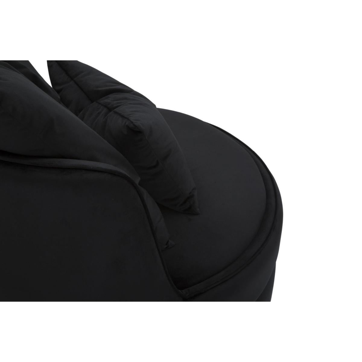 Poltrona Paris Space Nero/Gold cm.Ø84x72 |Mauro Ferretti