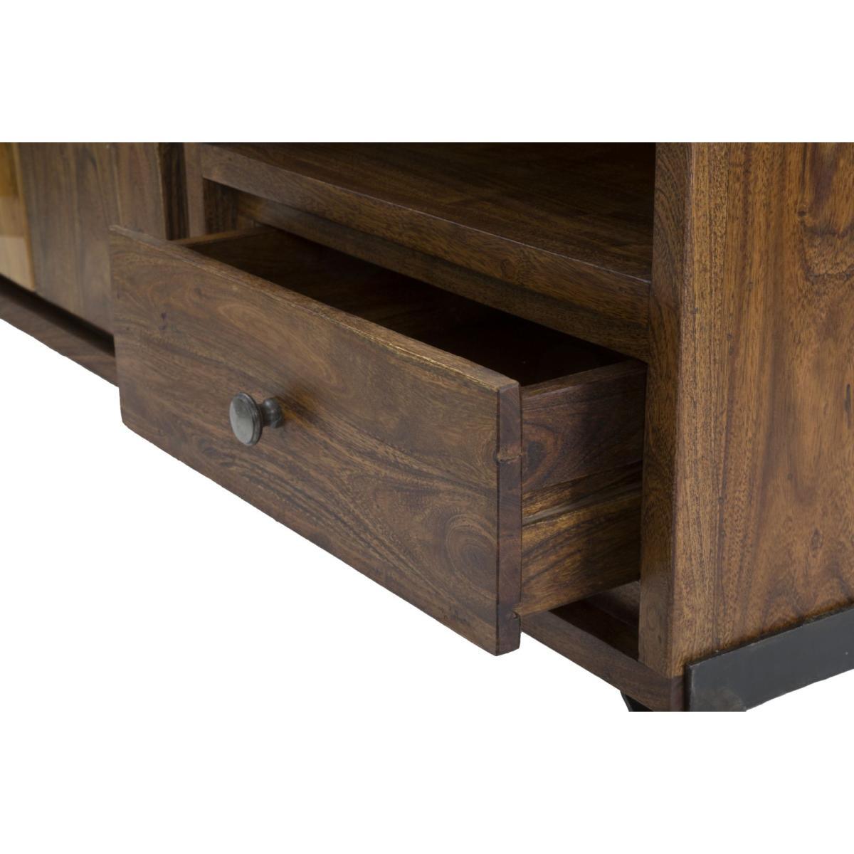 Porta Tv Mustang cm.175x40x60 Legno Di Acacia Nilotica |Mauro Ferretti