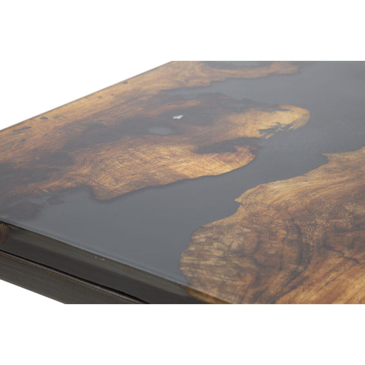 Tavolo Da Caffe' Mustang Quadrato cm.40x40x45 Legno Di Acacia Nilotica |Mauro Ferretti