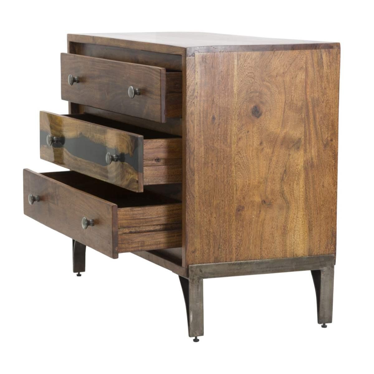 Como' Mustang cm.88x45x75 Legno Di Acacia Nilotica |Mauro Ferretti