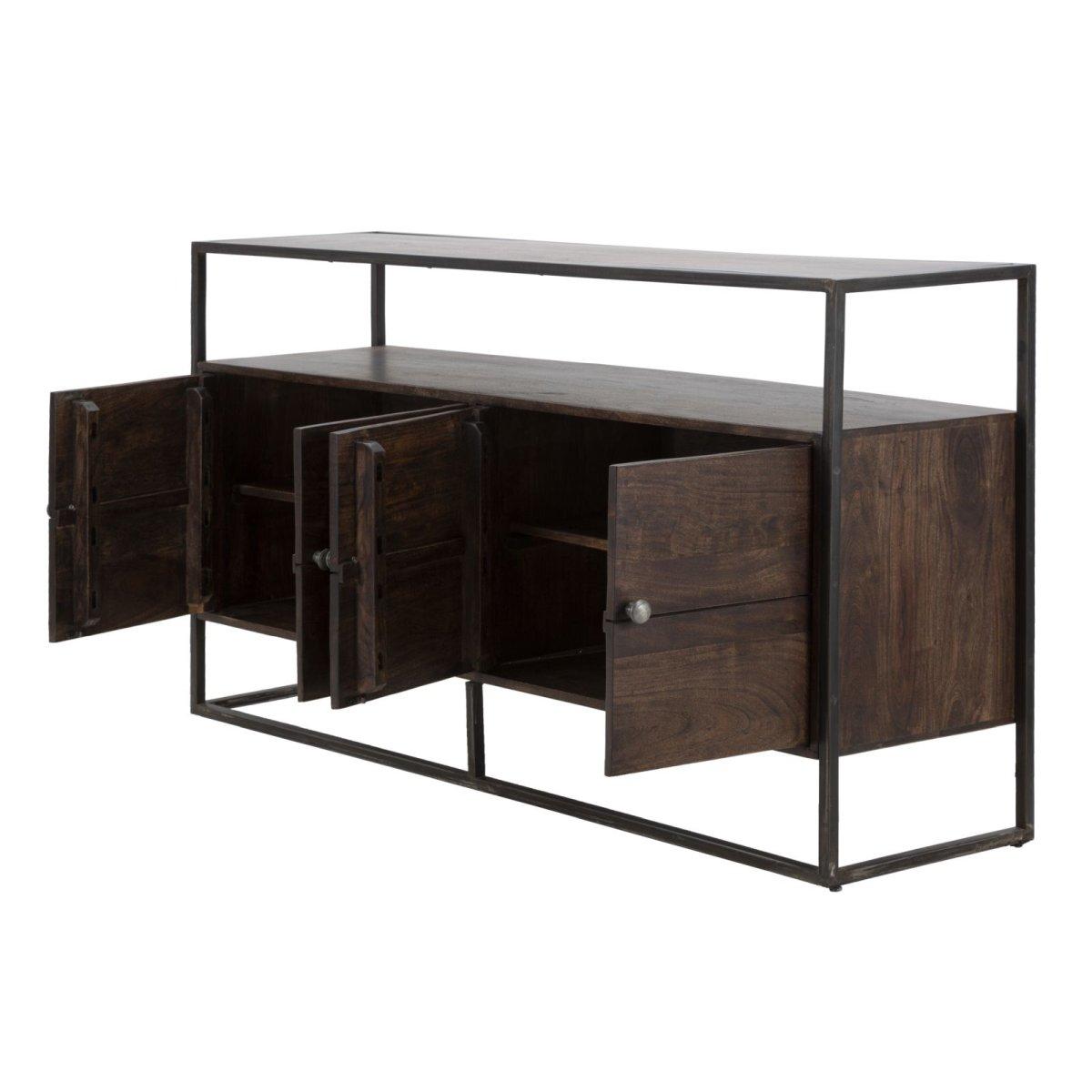 Mobile Burn cm.150x40x83 Legno Di Acacia Nilotica