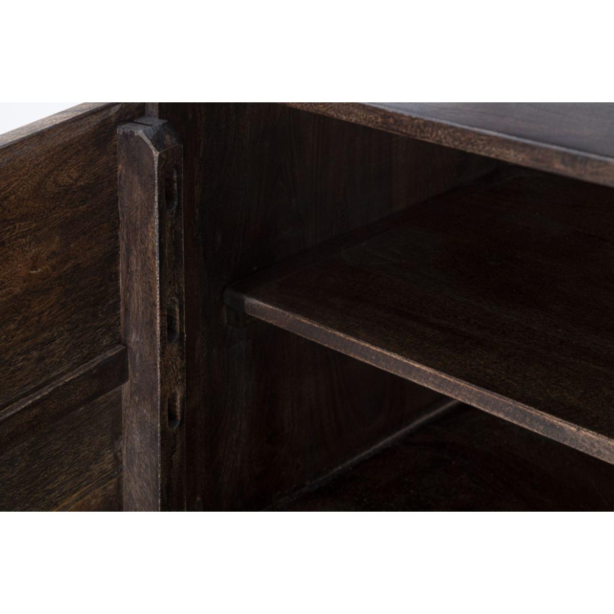Mobile Burn cm.150x40x83 Legno Di Acacia Nilotica