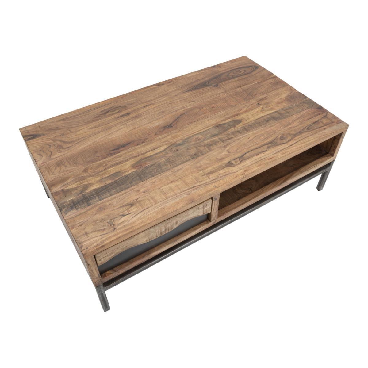 Tavolo Da Caffe' Yellowstone cm.118x70x40 Legno Di Acacia Nilotica |Mauro Ferretti