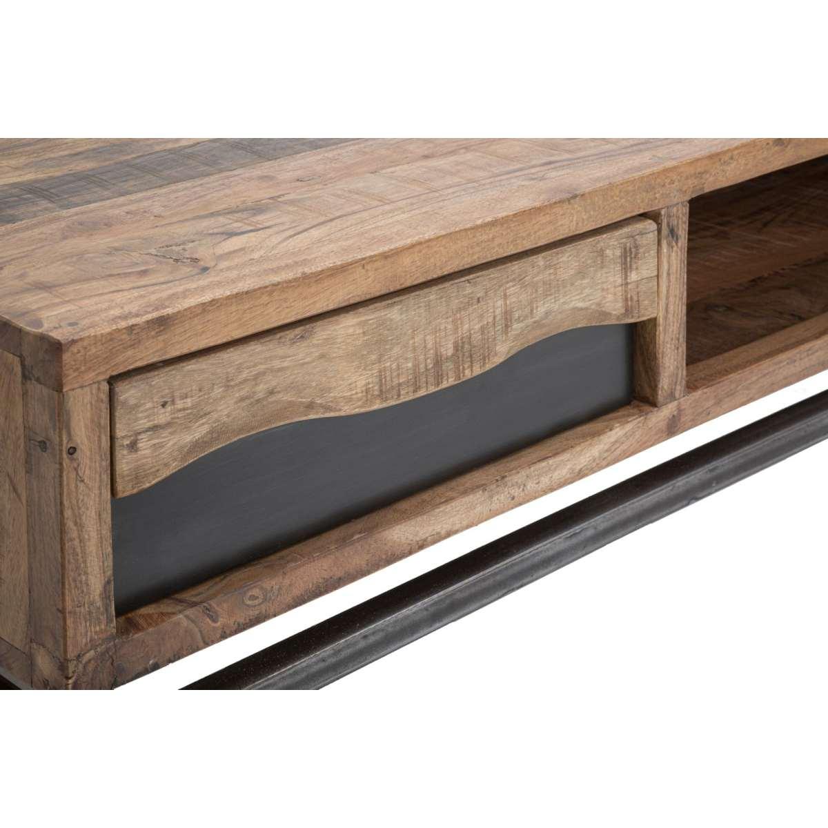 Tavolo Da Caffe' Yellowstone cm.118x70x40 Legno Di Acacia Nilotica |Mauro Ferretti