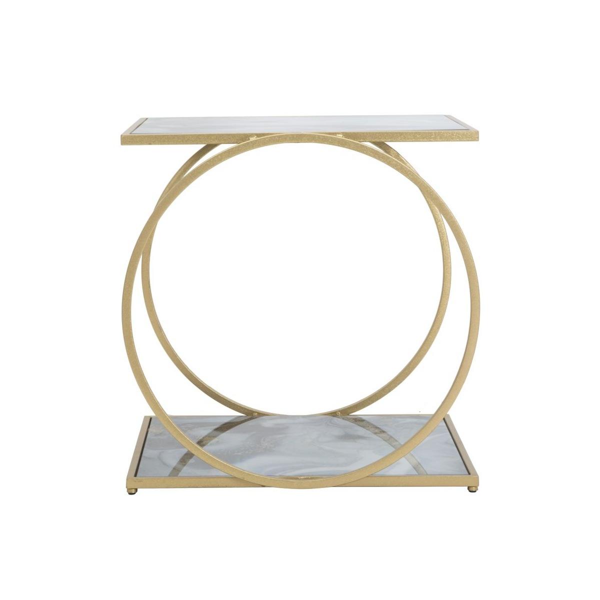 Tavolinetto Glam 2 Level cm.52,5x50x51 |Mauro Ferretti