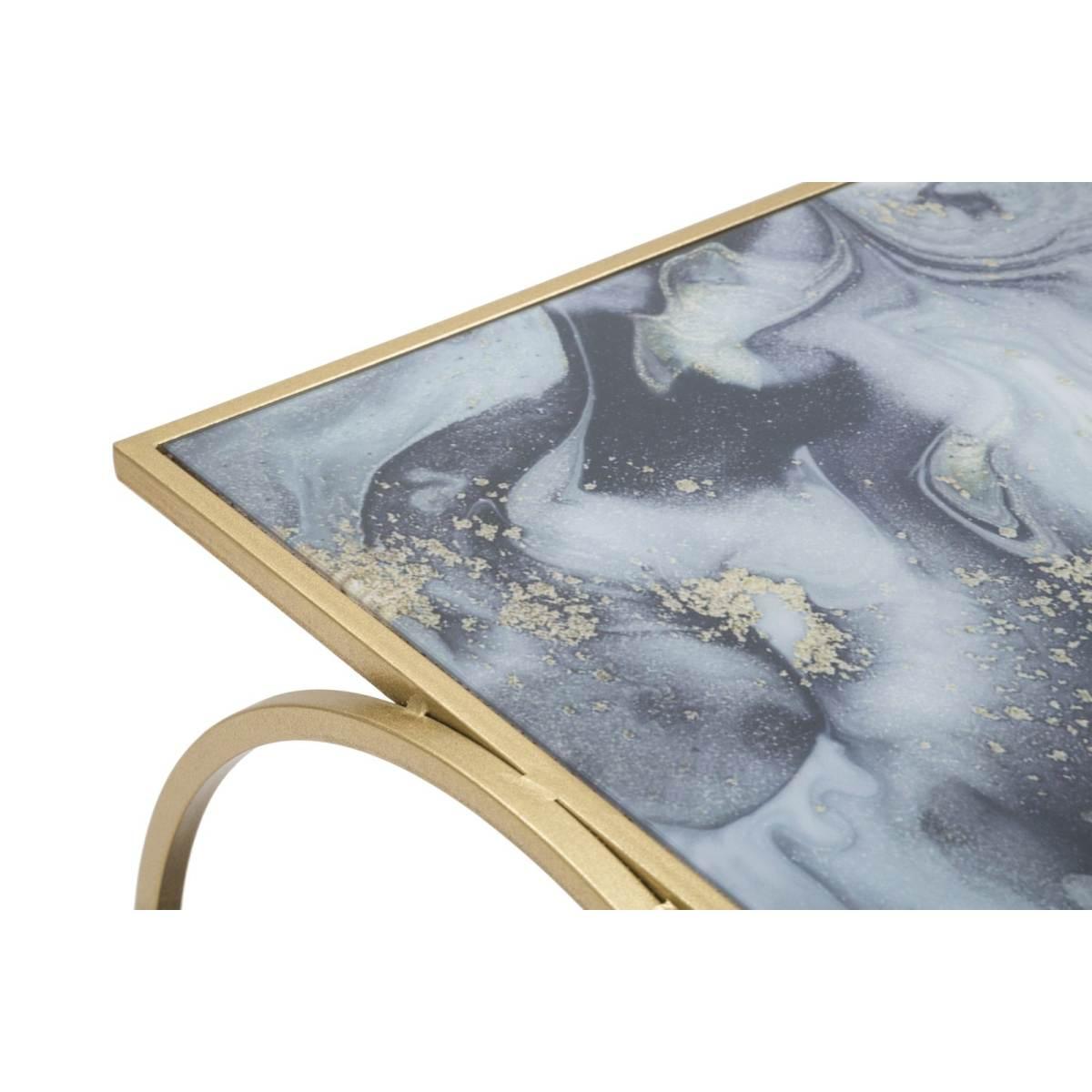 Tavolinetto Glam 2 Level cm.52,5x50x51 |Mauro Ferretti