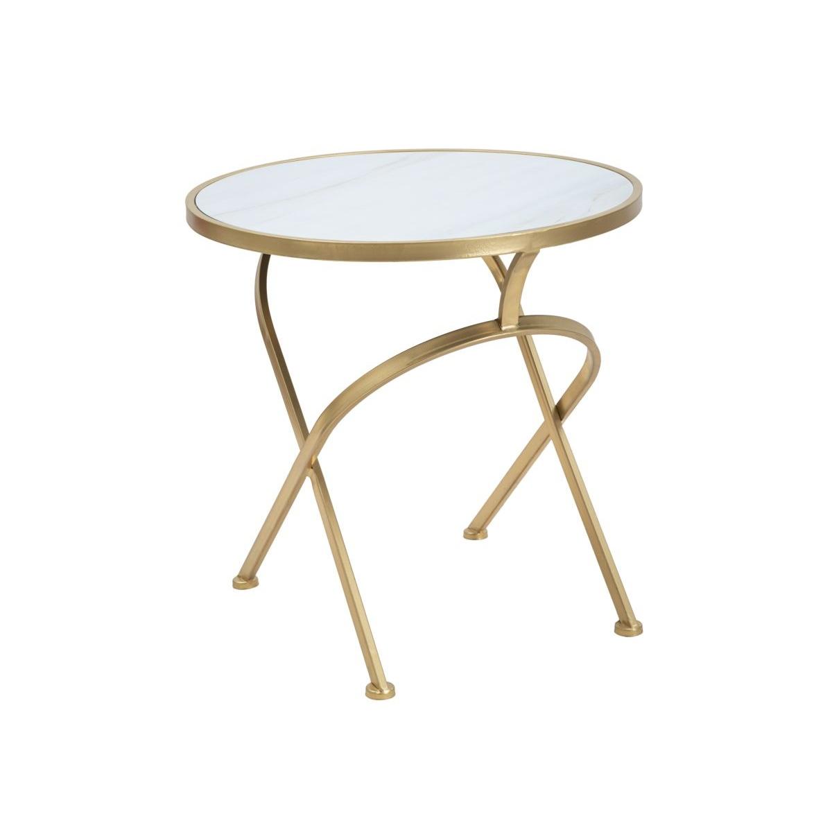 Tavolinetto Glam Mat cm.Ø50,5x50 |Mauro Ferretti