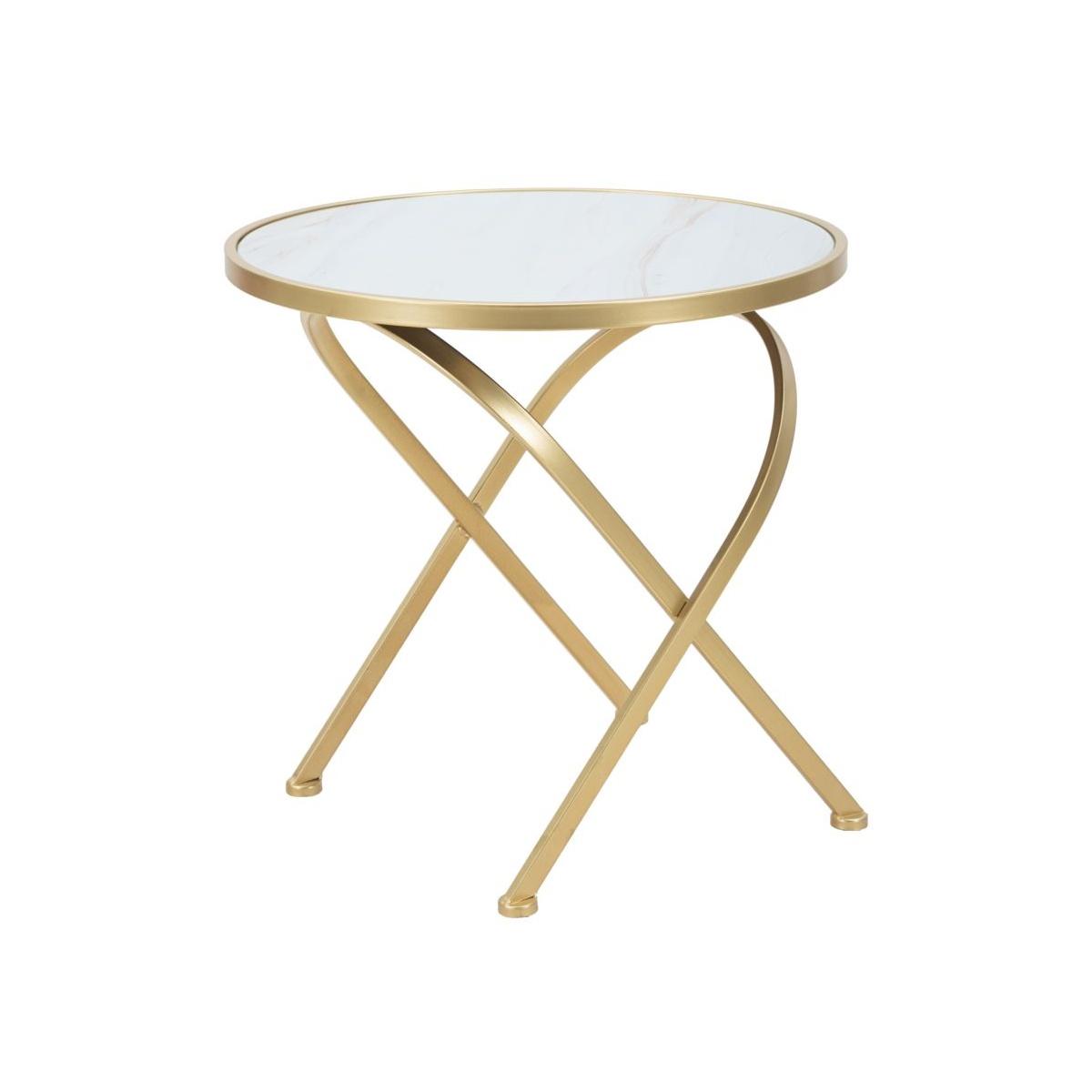 Tavolinetto Glam Mat cm.Ø50,5x50 |Mauro Ferretti