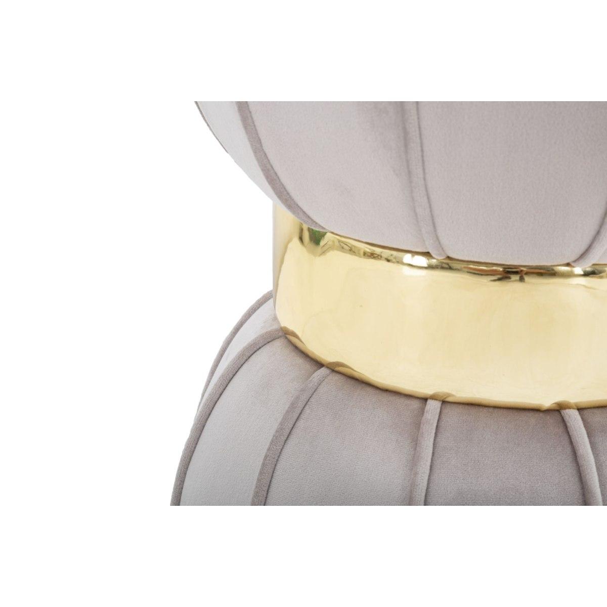 Sgabello Flower Grigio cm.Ø40x44 |Mauro Ferretti