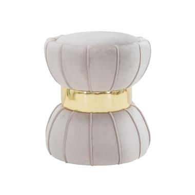 Sgabello Flower Grigio cm.Ø40x44 |Mauro Ferretti